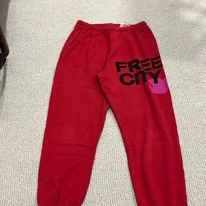 Red Free City Sweatpants
